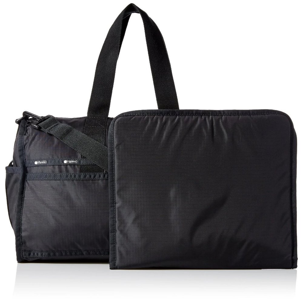 LeSportSac Black Core Diaper Bag Nylon Briefcase Shoulder Bag Handbag New - Picture 2 of 6
